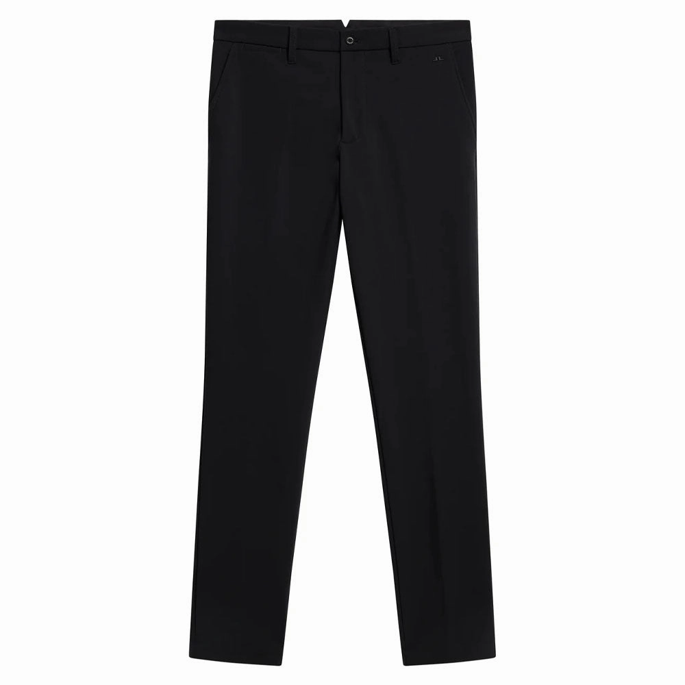 J.Lindeberg Ellott Bonded Fleece Golf Pants Black - FW23 Men Comfortable Leg Soft Lining