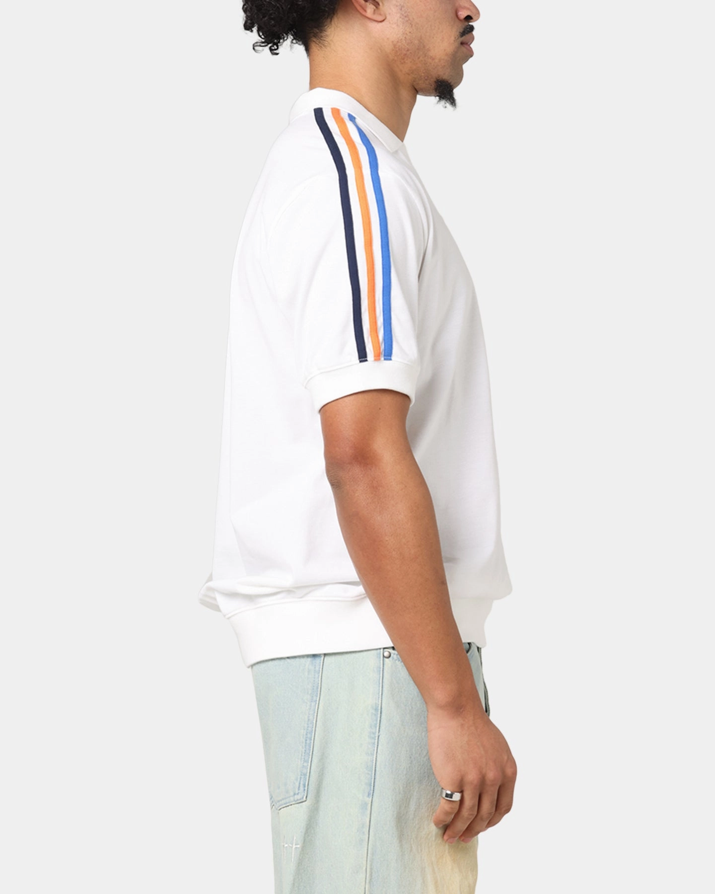 Adidas Polo T-Shirt White Minimalist Design