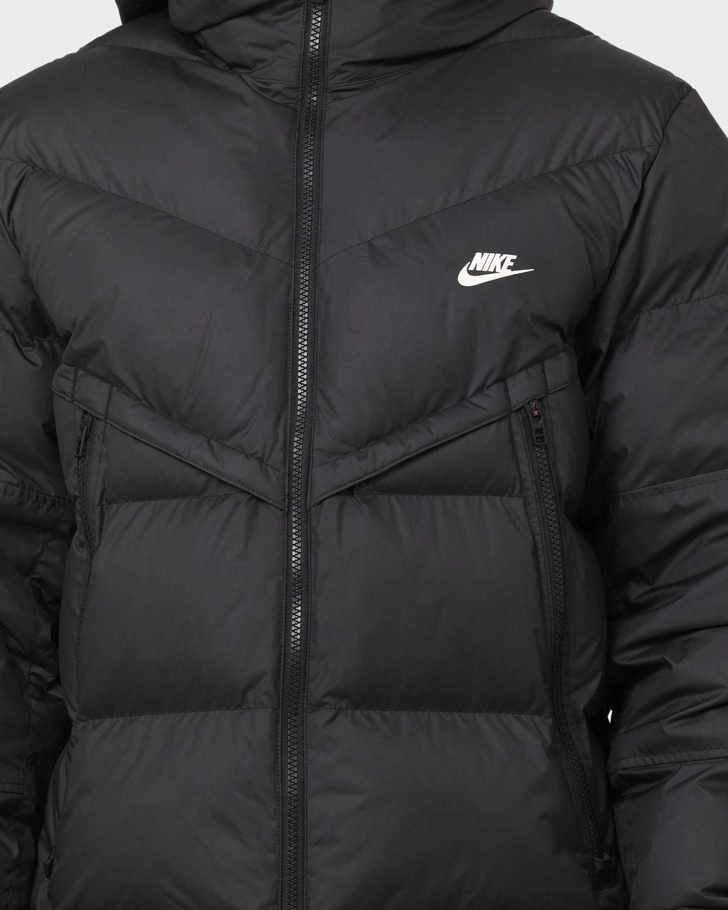 Stylish Warmth Wind Lock Nike Storm-FIT Windrunner PRIMALOFT Puffer Jacket Black/Black/Sail