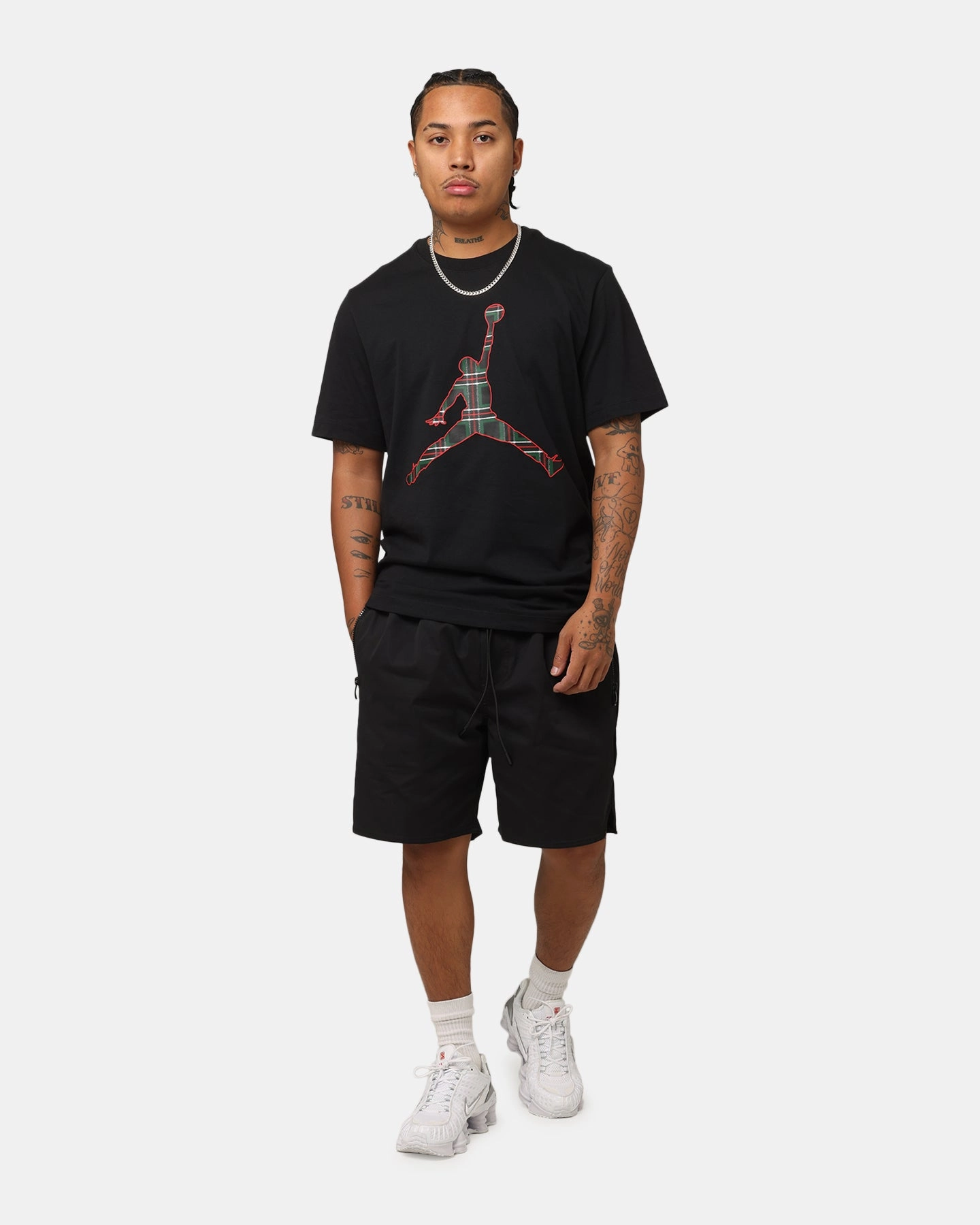 Jordan Flight Essentials Holiday Crewneck T-Shirt Black BioBased Fibers