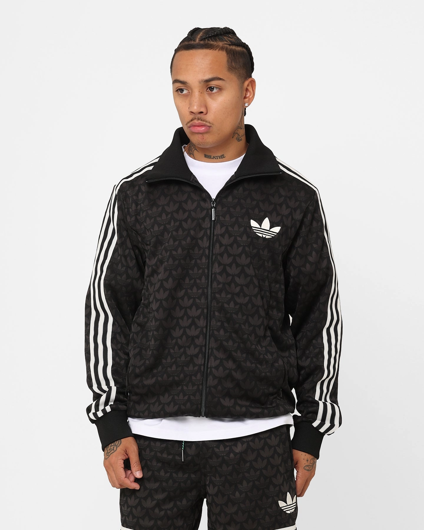 Adidas Adicolour Polyester Track Top Jacket Black police officers