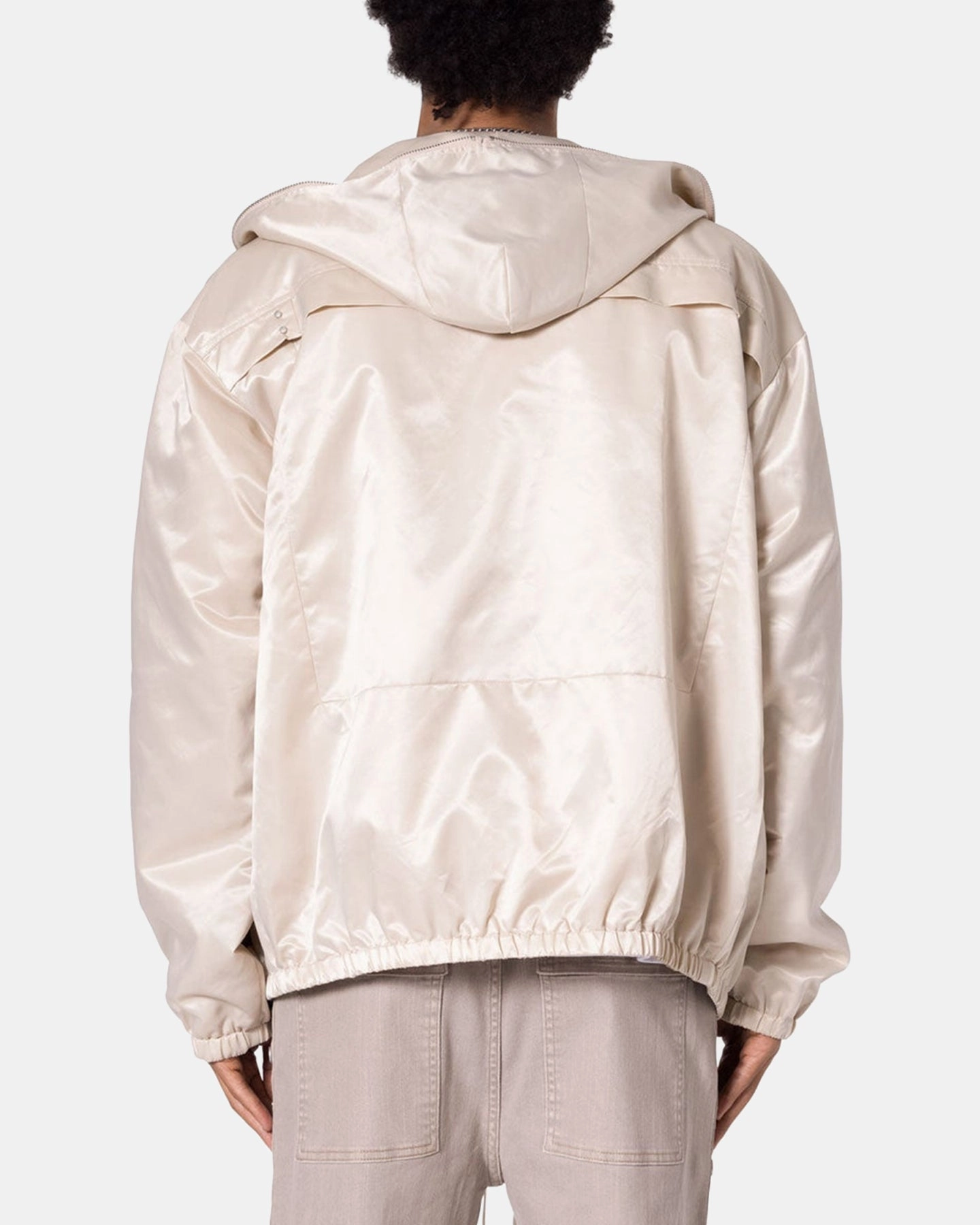 MNML Full Zip Paneled Fight Jacket Stone Example