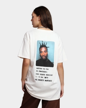 Goat Crew X Ol' Dirty Bastard ID Card Short Sleeve T-Shirt Off White Chill Fit Lightweight Feel
