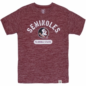Wes & Willy Kids Seminoles/Seminole Logo Design Short Sleeve T-shirt - Garnet Summer Ready Flexible Wear