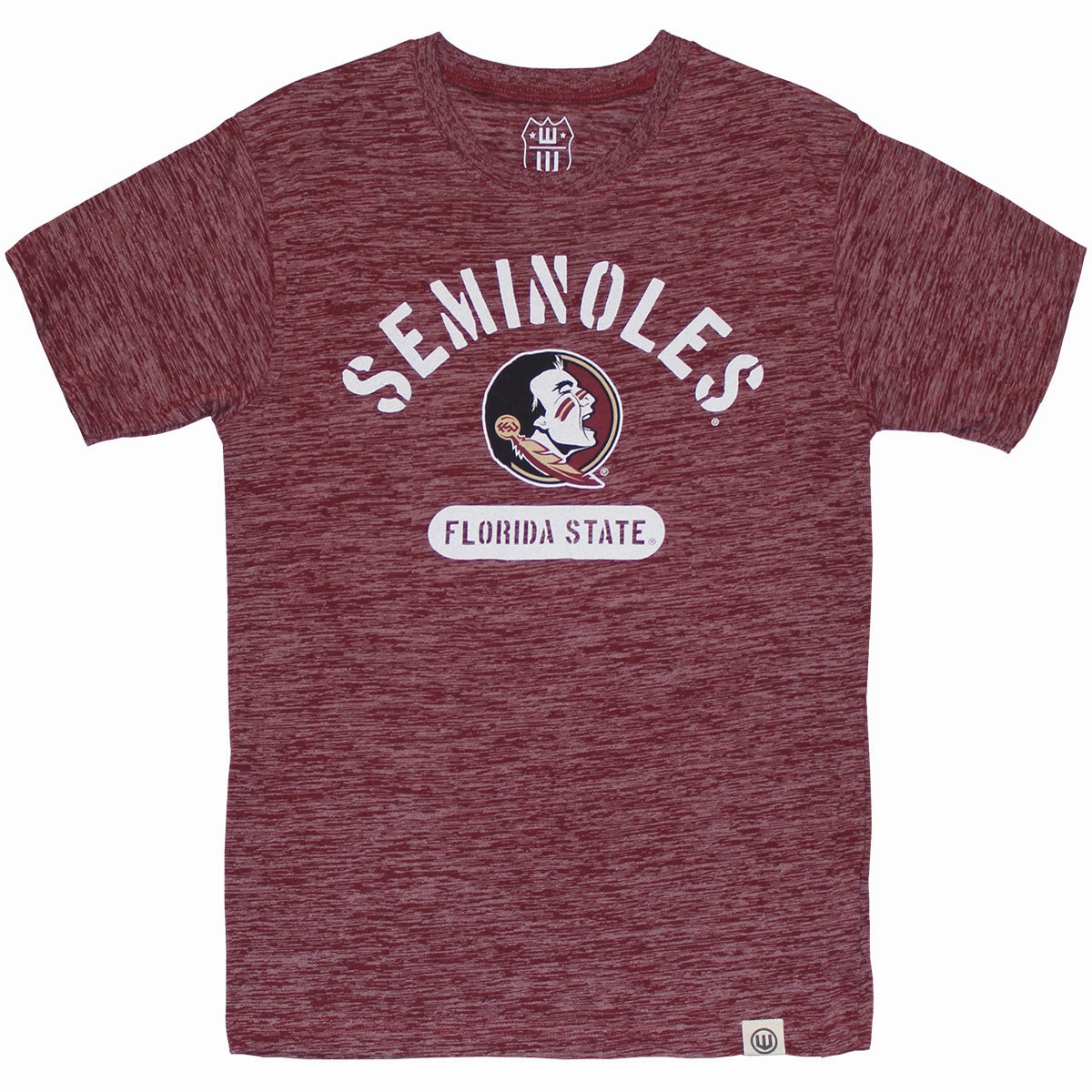 Wes & Willy Kids Seminoles/Seminole Logo Design Short Sleeve T-shirt - Garnet Summer Ready Flexible Wear