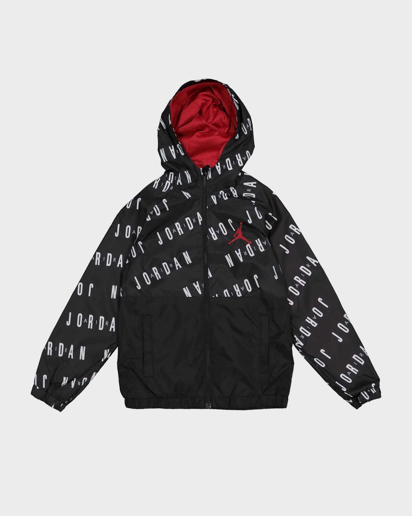 Jordan Kids' Colour Block Windbreaker Jacket Black Active Protection