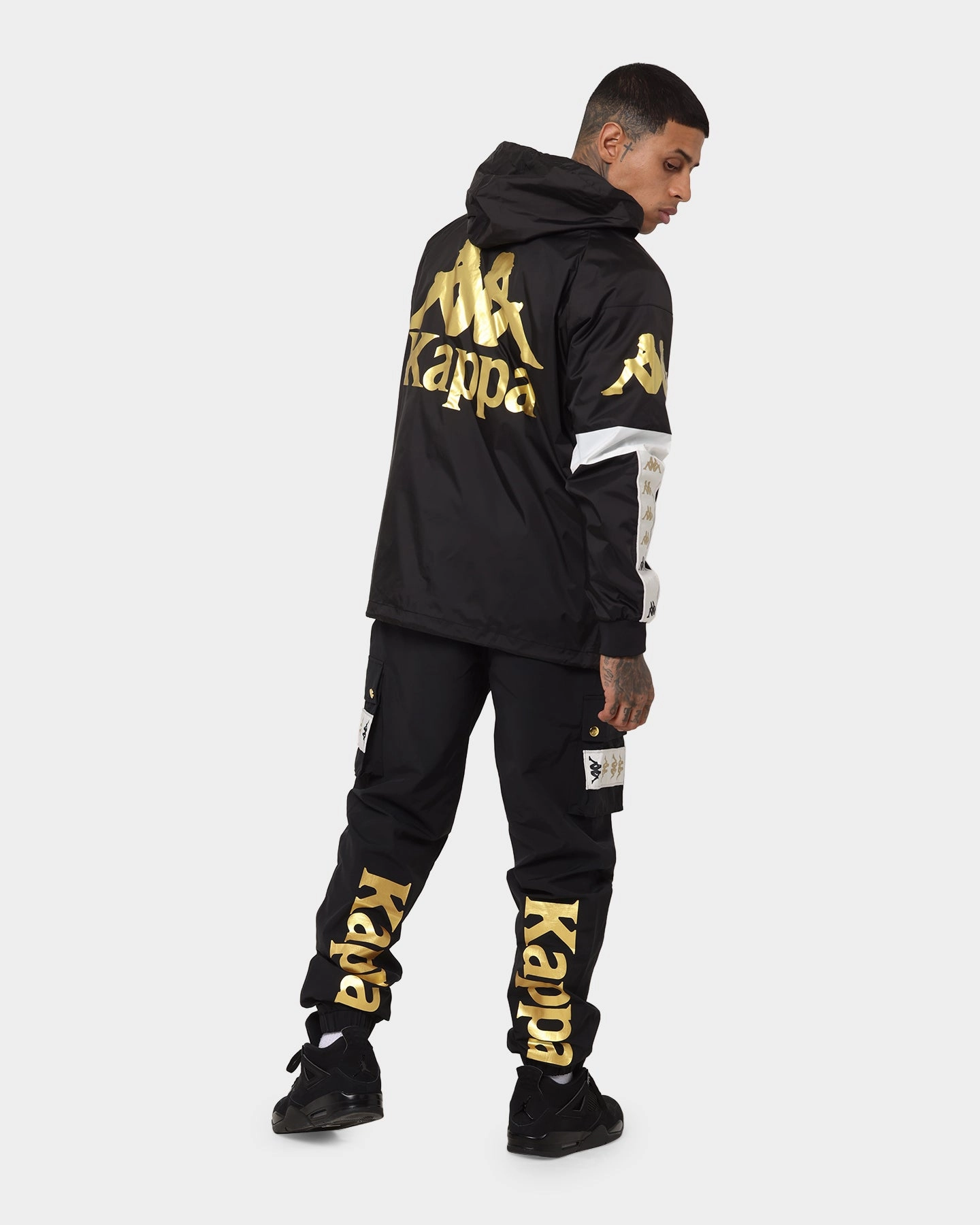 Seam Sealed Construction Commend Kappa 222 Banda Dinos Jacket Black/Grey Vapor