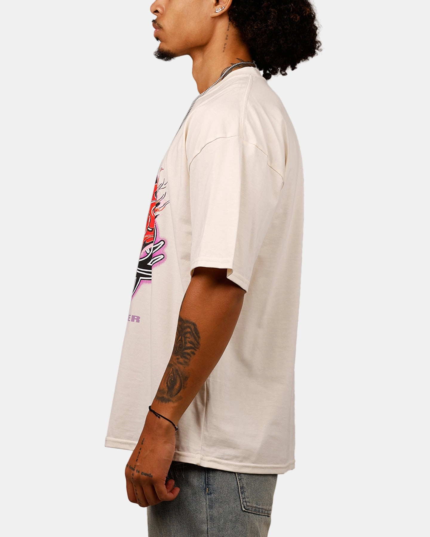 Loiter Rip N Dip T-Shirt Off White Chic Casual Wear Work efficiency