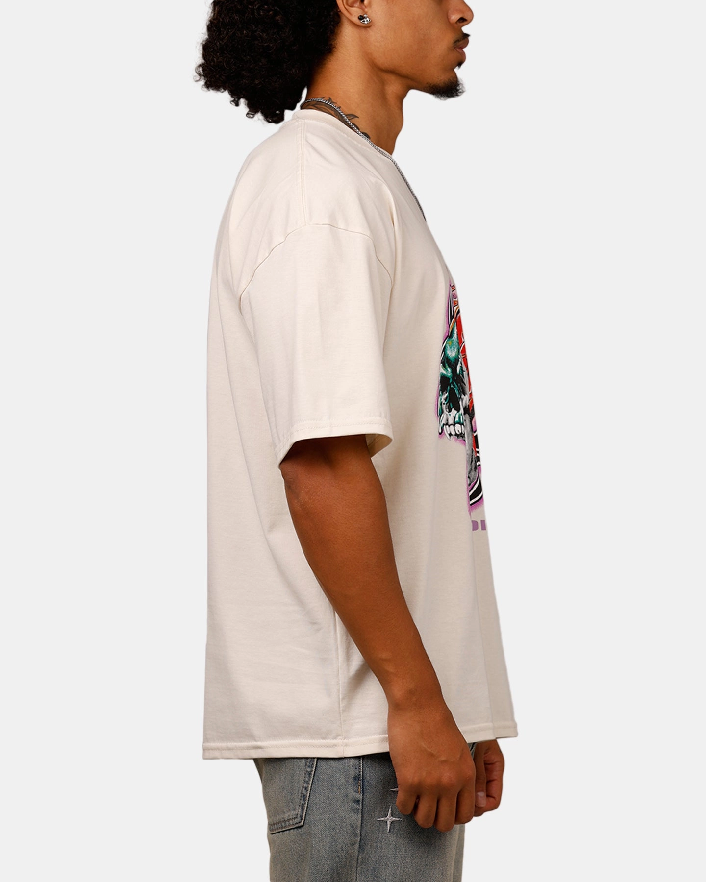 Loiter Rip N Dip T-Shirt Off White Classic Wearable