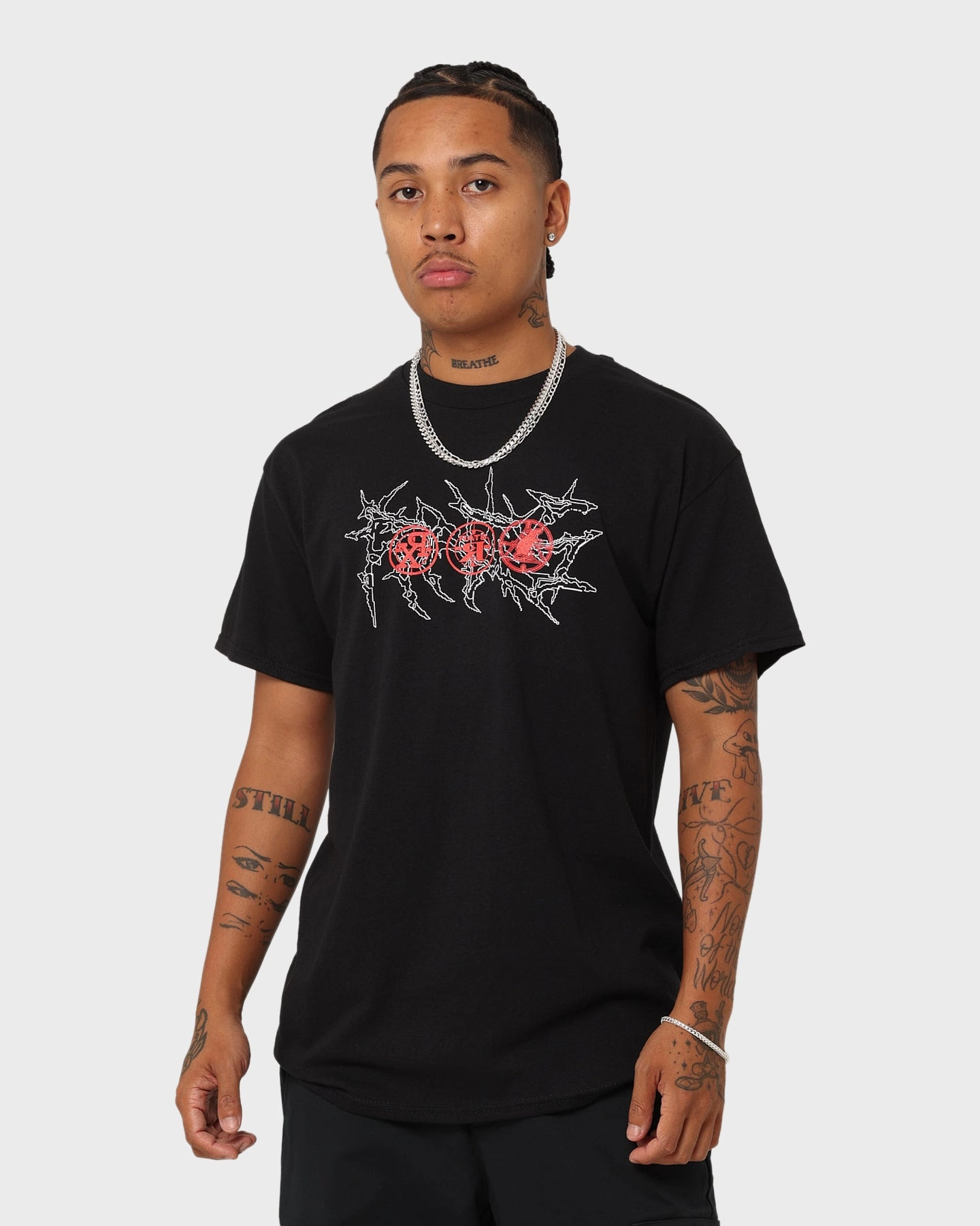 Rats Get Fat Without Warning T-Shirt Black Relaxed Fit Design