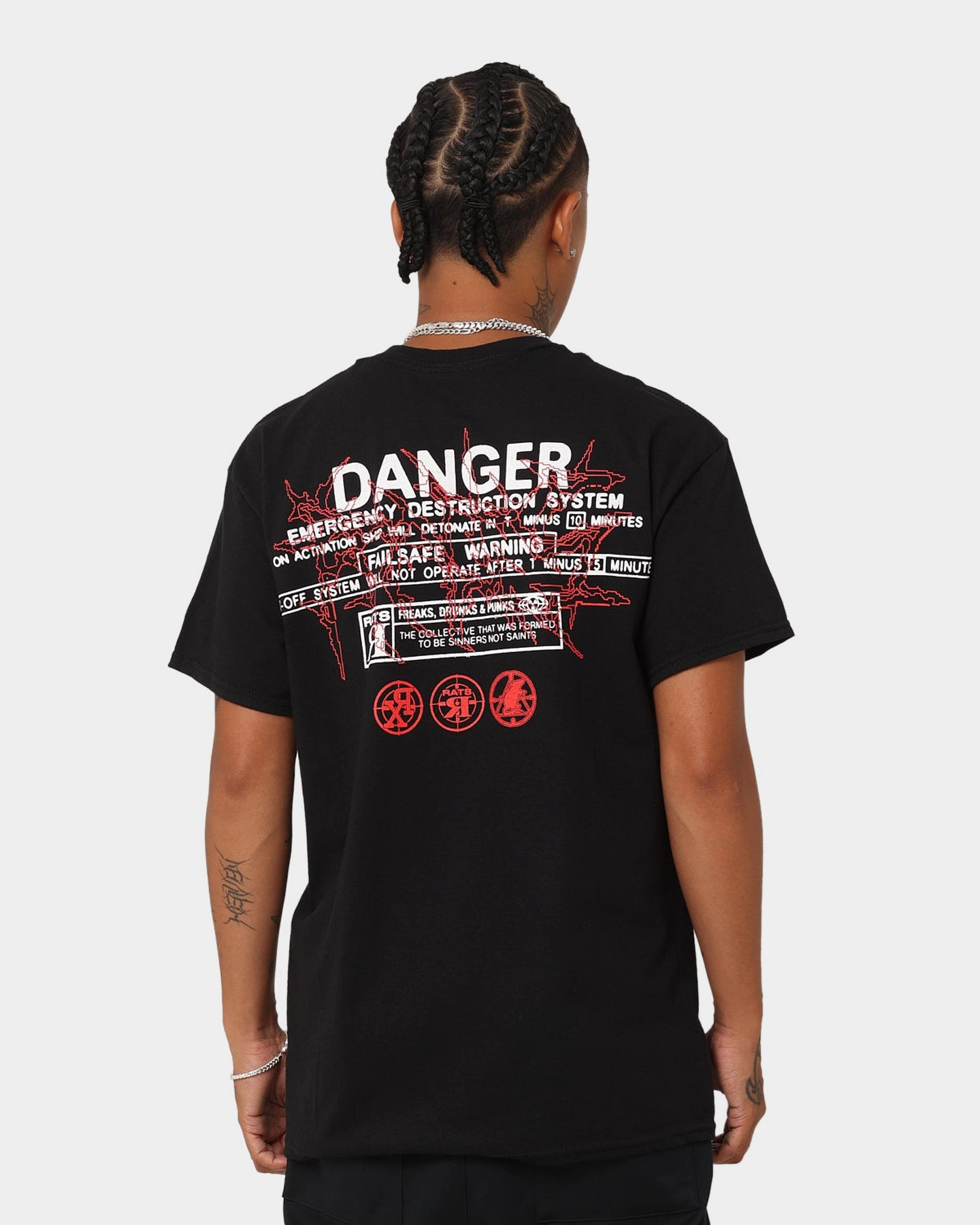 Moisture Wicking Fabric Rats Get Fat Without Warning T-Shirt Black