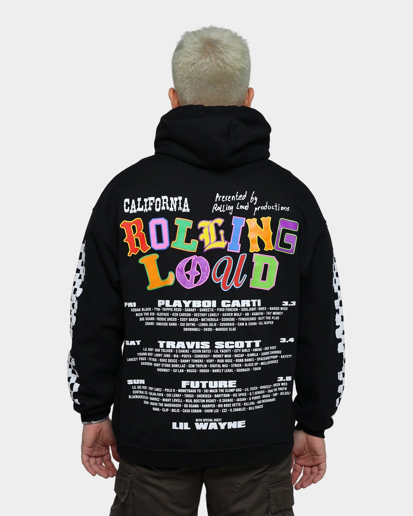 Rolling Loud Rolling Loud Line Up Hoodie Black festival - goers