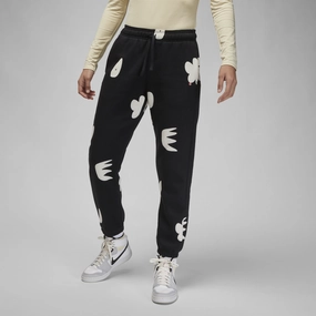 Easy Care Fabric Womens Jordan Artist Series by Mia Lee Fleece Sweatpants 'Black'
