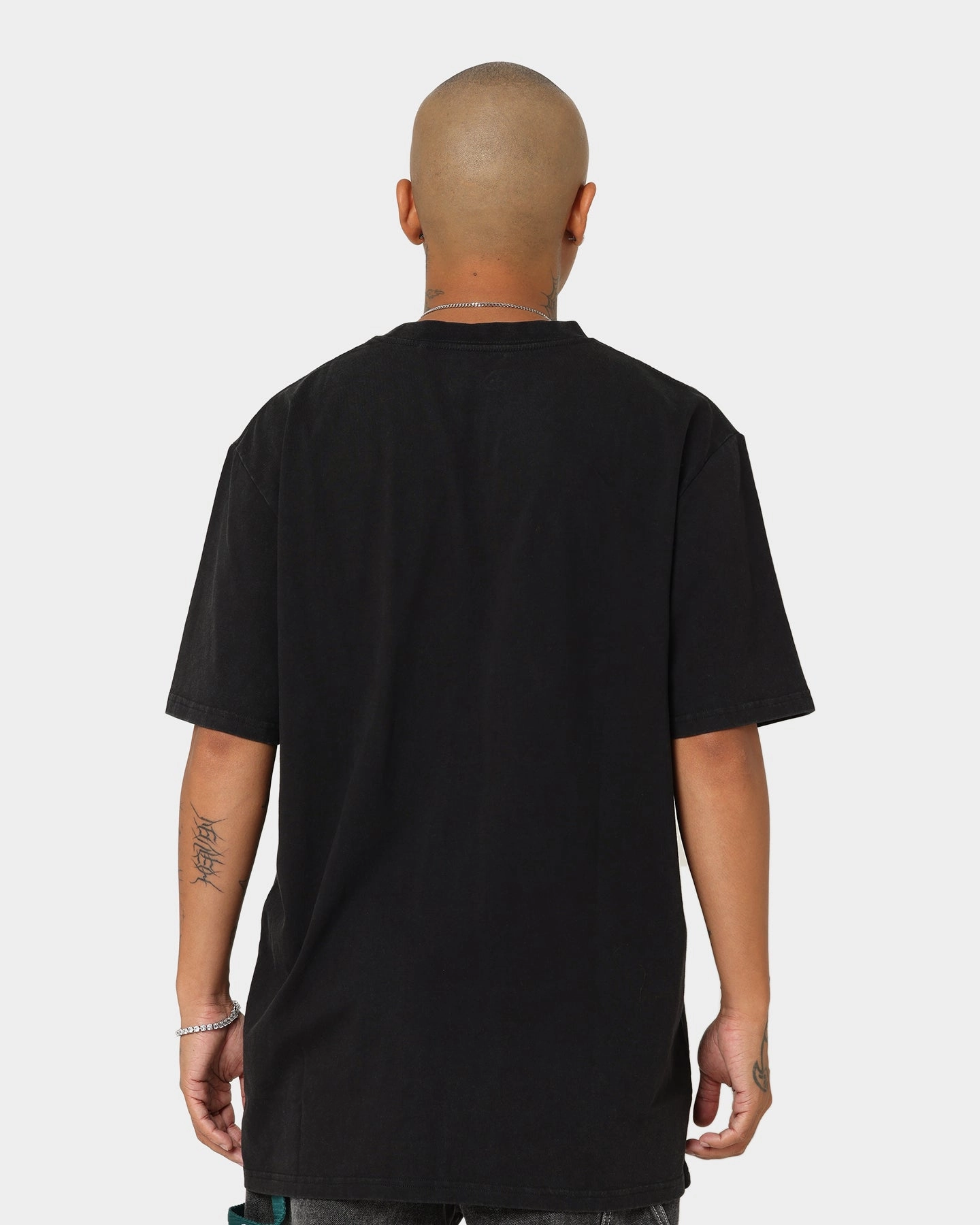 Linen blend Trendy Fashion Disney Scar Vintage T-Shirt Washed Black
