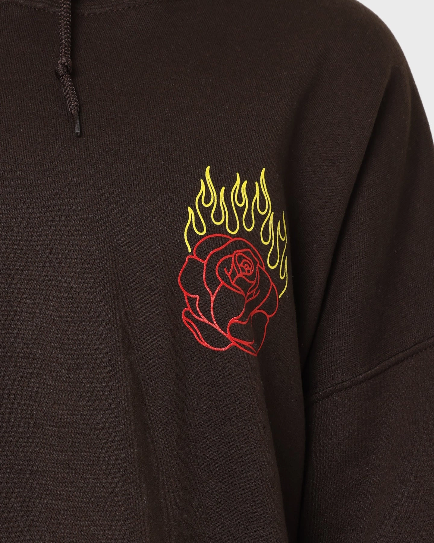 Smart Layer Modern Fit Goat Crew Fire Rose Hoodie Brown