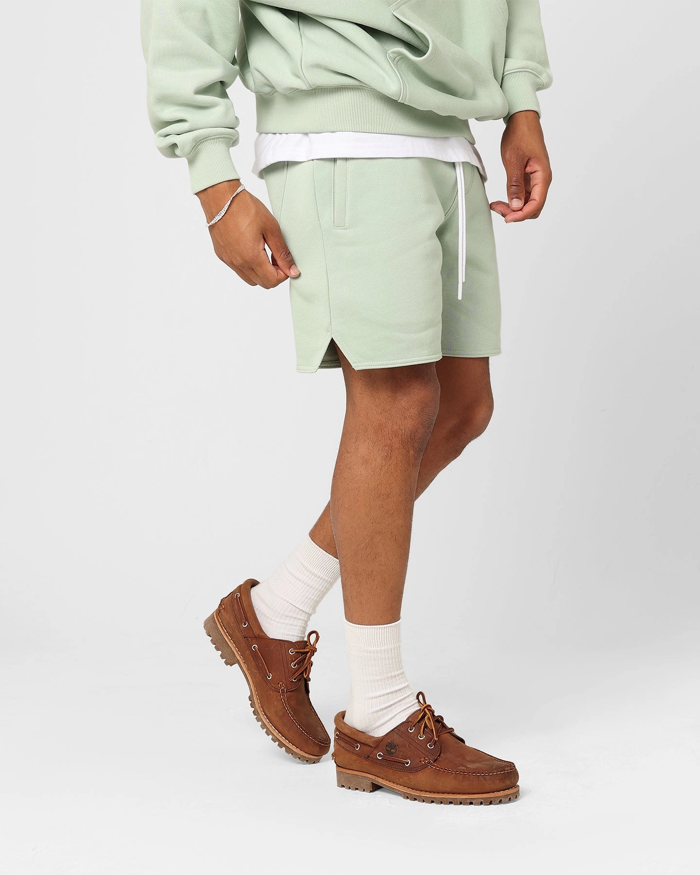 Carre Capital C Terry Shorts Pistachio concert outfit Beach Ready