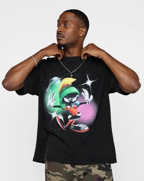 thermal Renowned LA X Looney Tunes Marvin Airbrush Vintage T-Shirt Black