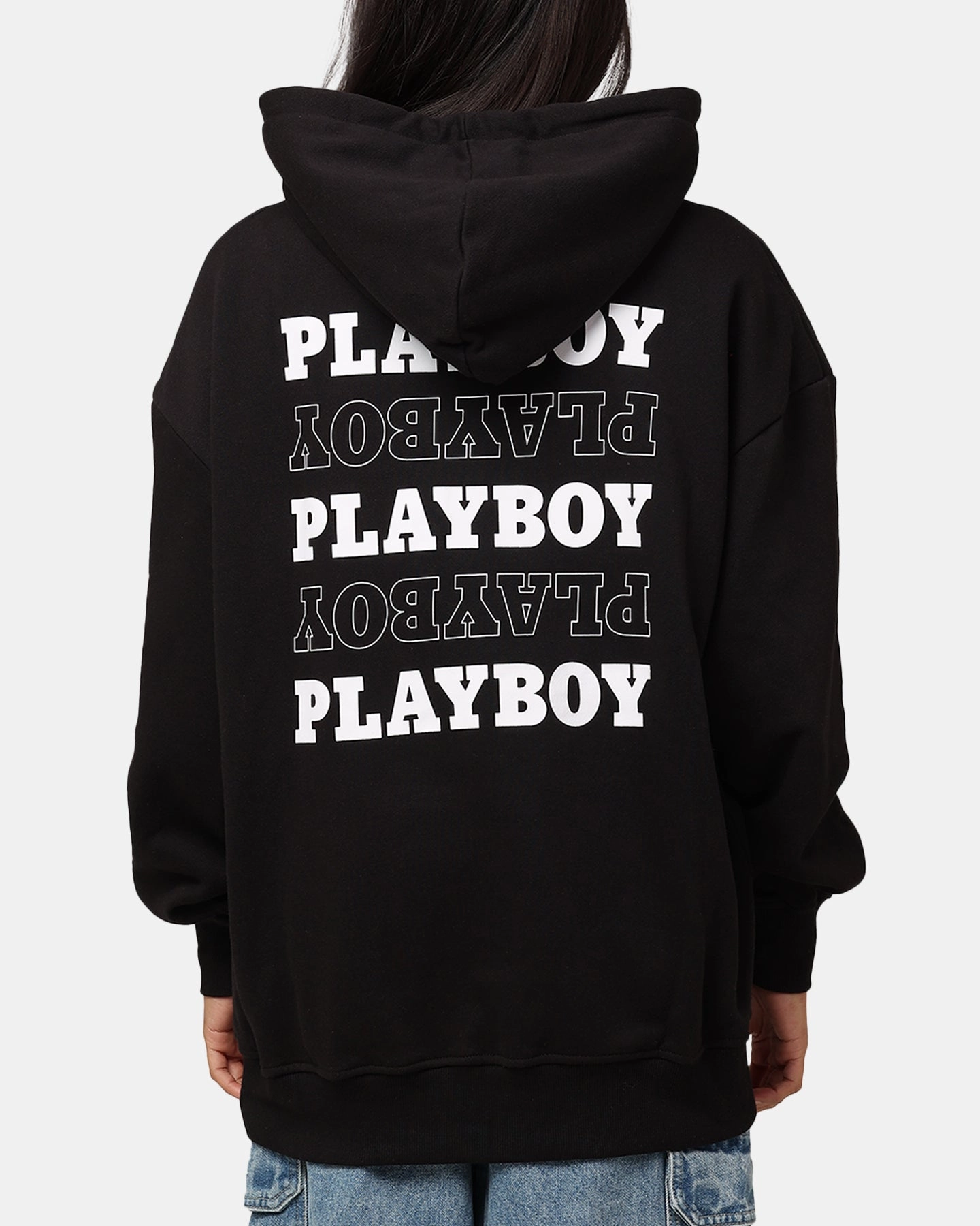 Sale Playboy Stack Original Hoodie Black