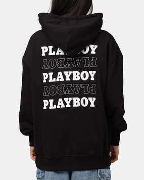 Sale Playboy Stack Original Hoodie Black