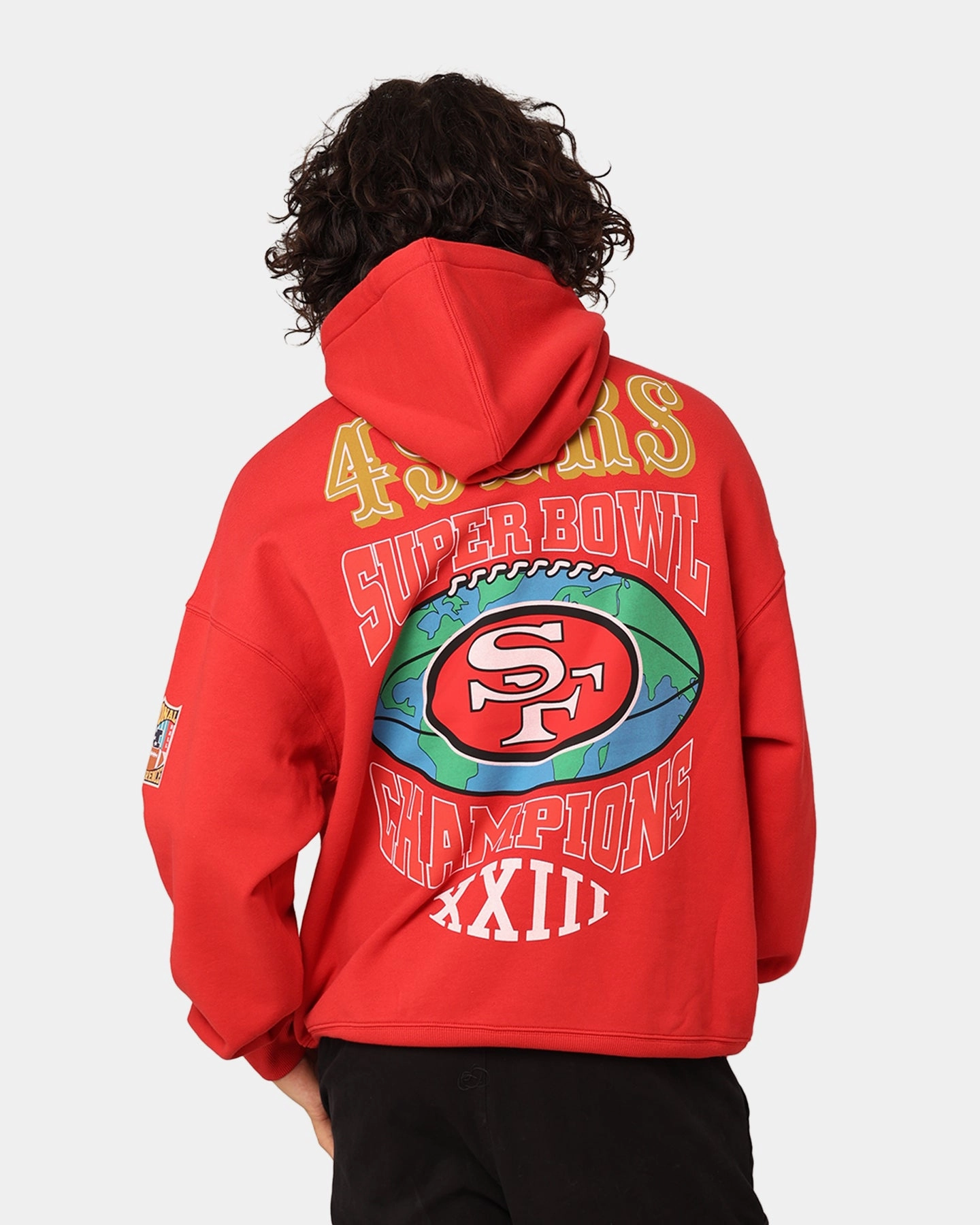 Commodity hunting Mitchell & Ness San Francisco 49ers Super Bowl World Hoodie Faded Red
