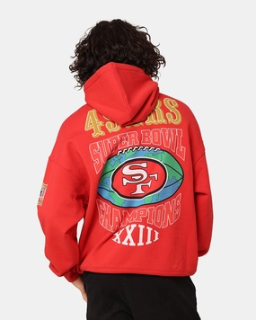 Commodity hunting Mitchell & Ness San Francisco 49ers Super Bowl World Hoodie Faded Red