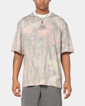 Eco Friendly Dye Relaxed Look Reebok X Market All Over Print T-Shirt Real Tree Camo