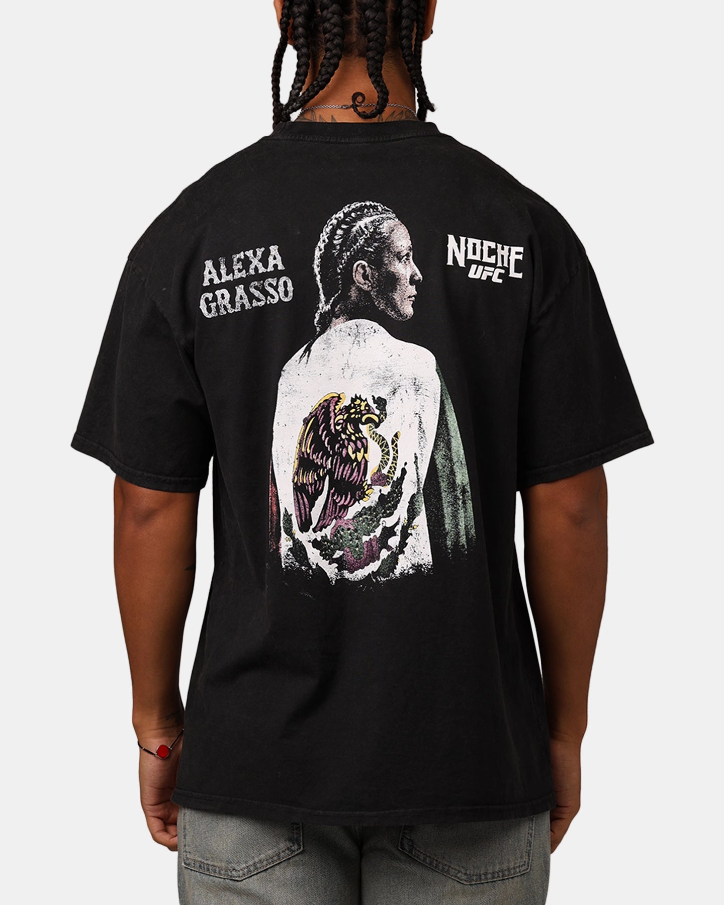 Formal Style UFC By Culture Kings Alexa Grasso Noche T-Shirt Black Acidwash