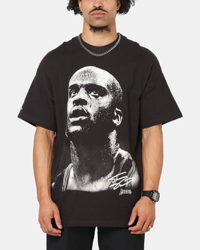 Mitchell & Ness Los Angeles Lakers Shaquille O'Neal Big Head T-Shirt Faded Black Everyday Comfort