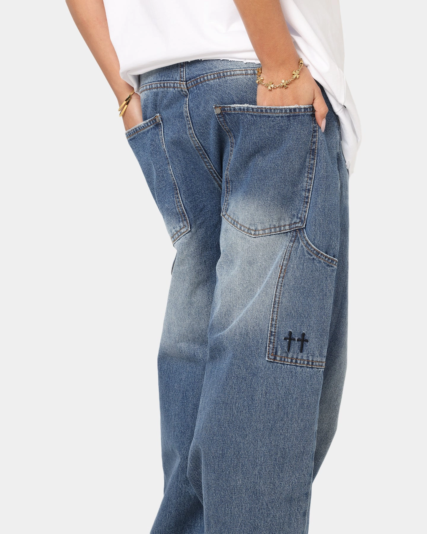 Function Fit Saint Morta Amplus Recon Carpenter Jeans Vintage Blue