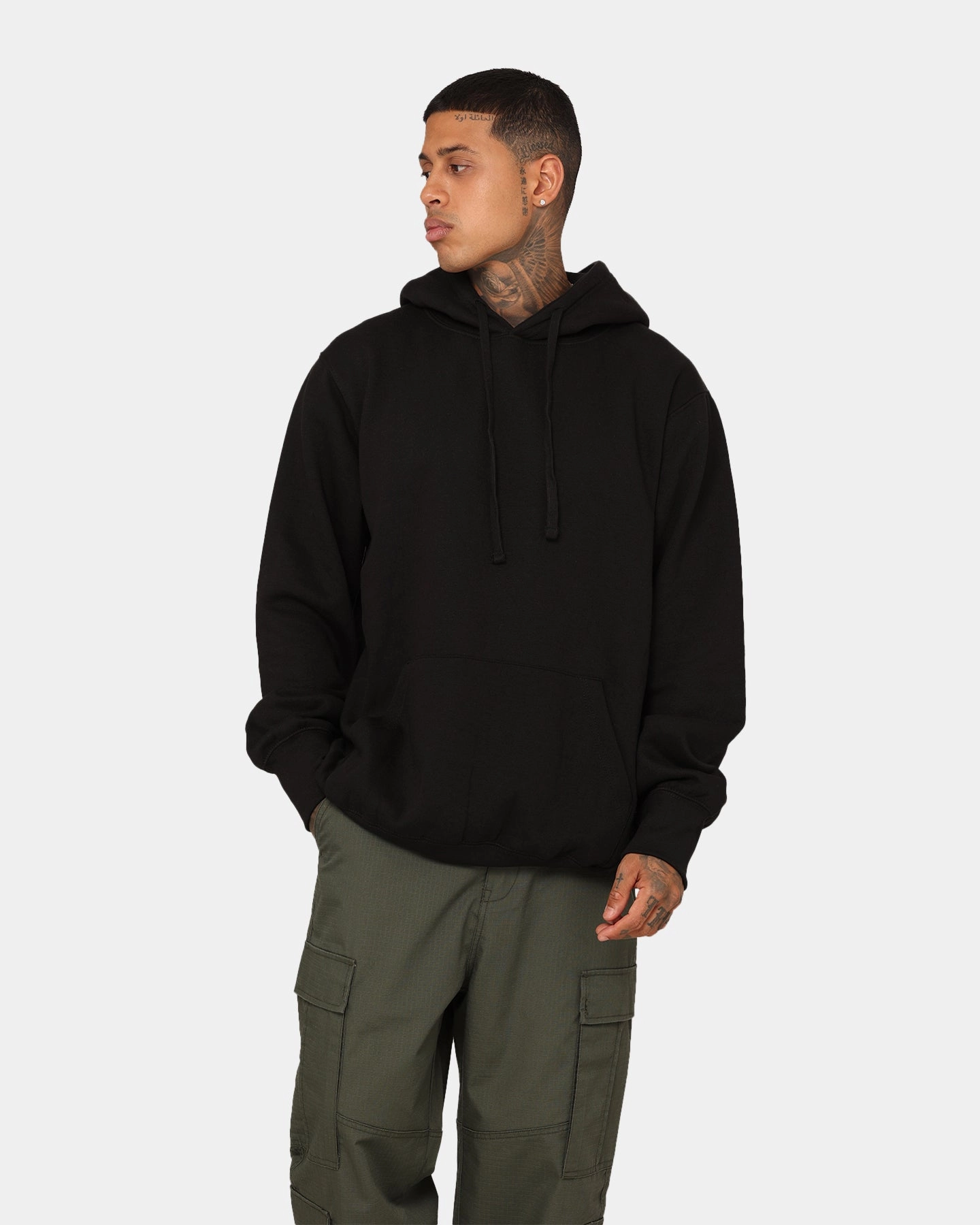 Threat Crooks & Castles Crooks Blank Hoodie Black
