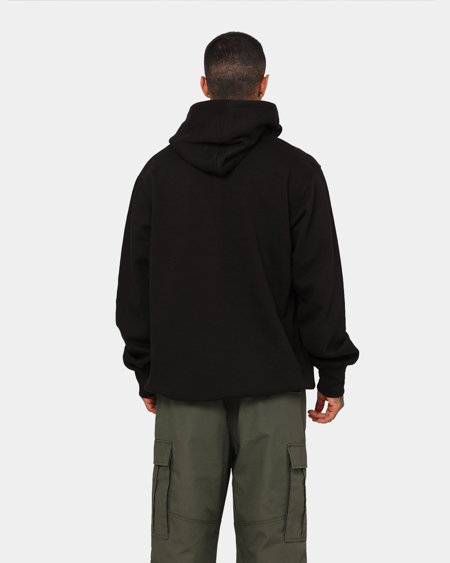 Crooks & Castles Crooks Blank Hoodie Black File Casual Comfort