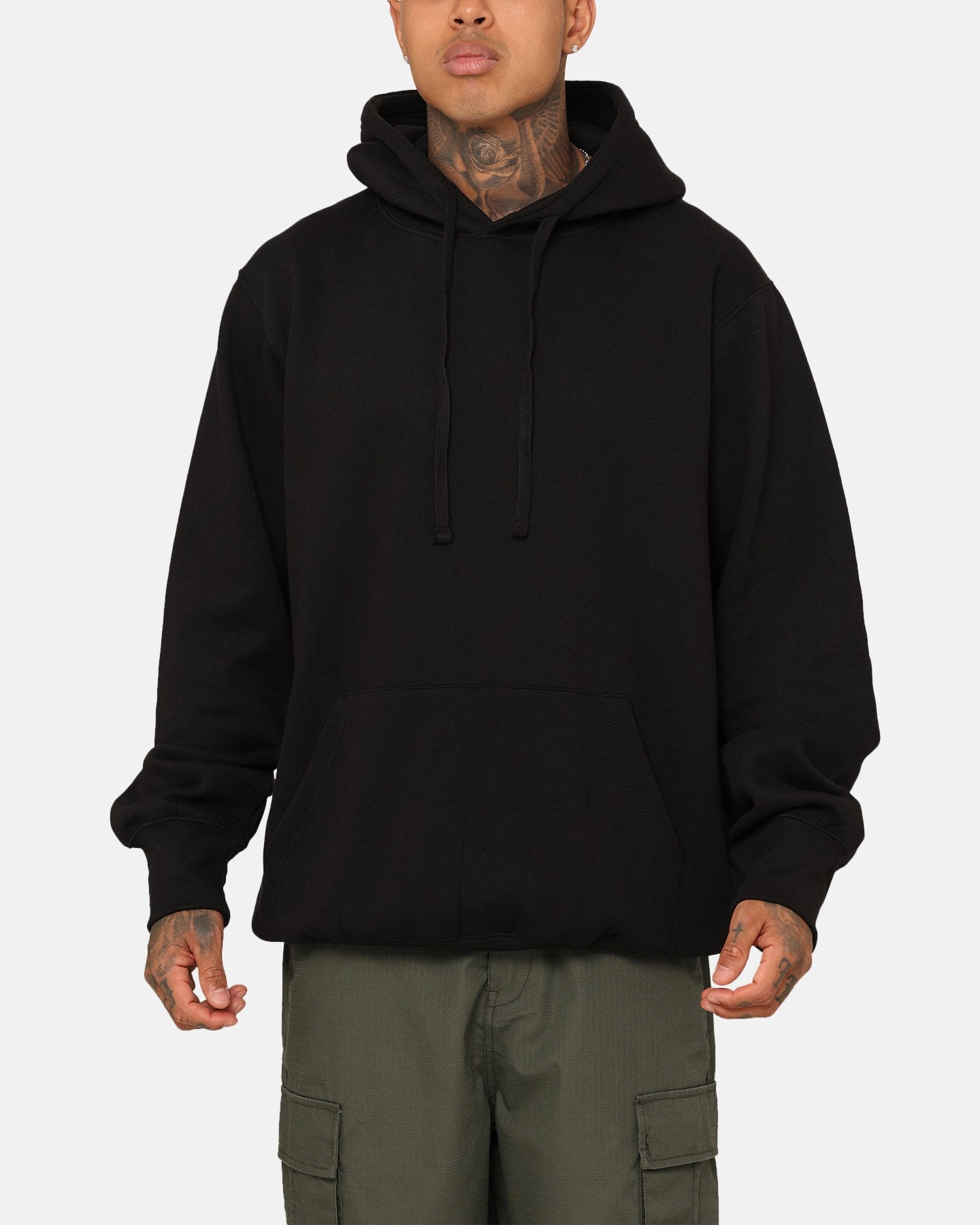 Eco Friendly Certified Crooks & Castles Crooks Blank Hoodie Black
