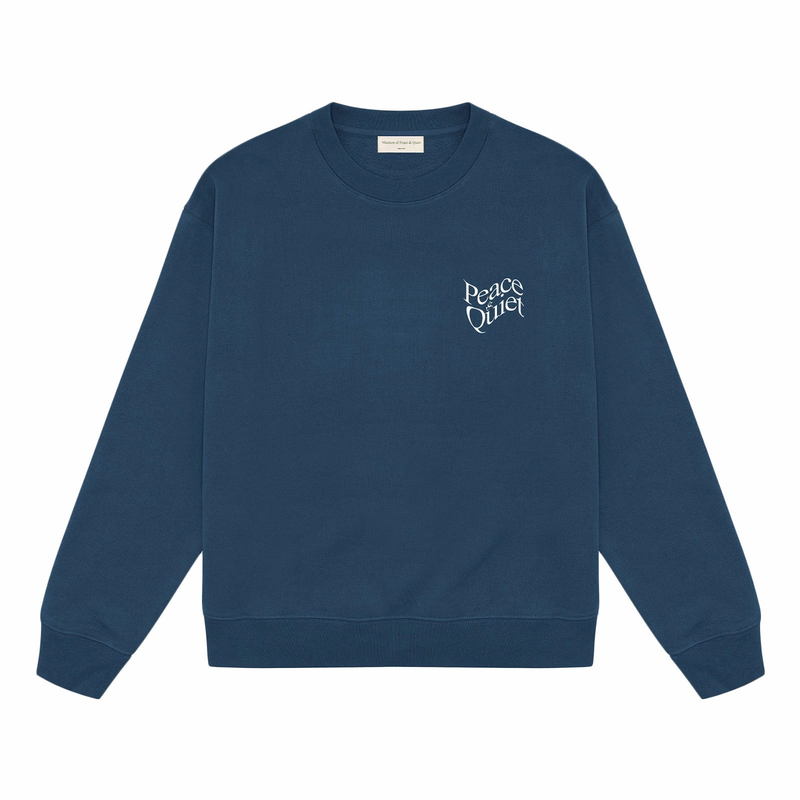 product review uncollared Museum Of Peace And Quiet Warped Crewneck 'Navy'