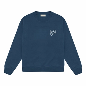 product ethnic authenticity Warm in winter Museum Of Peace And Quiet Warped Crewneck 'Navy'