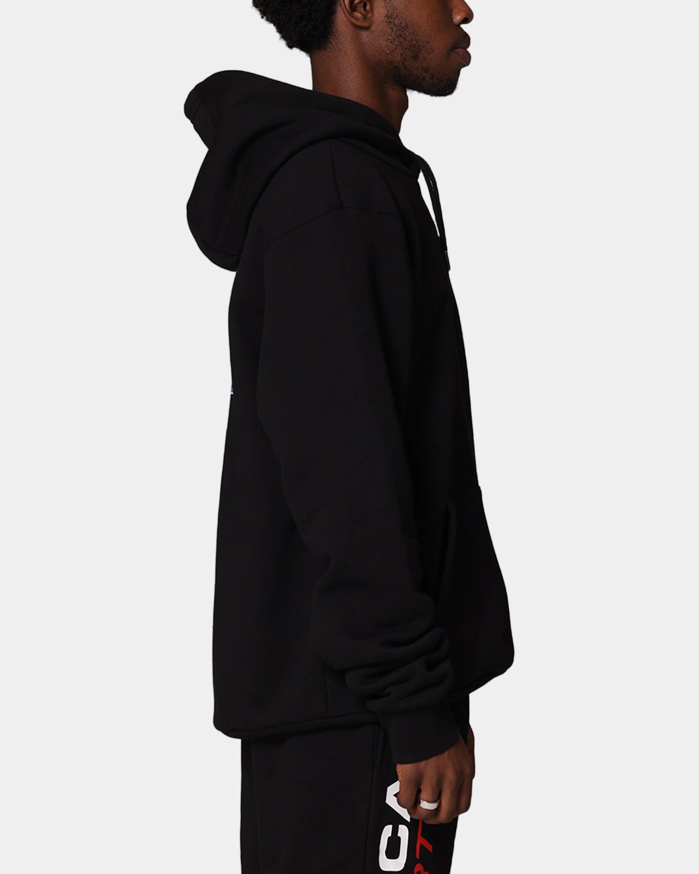 Foldable Collar Design HiddenStorage Nautica Reeds Hoodie Black