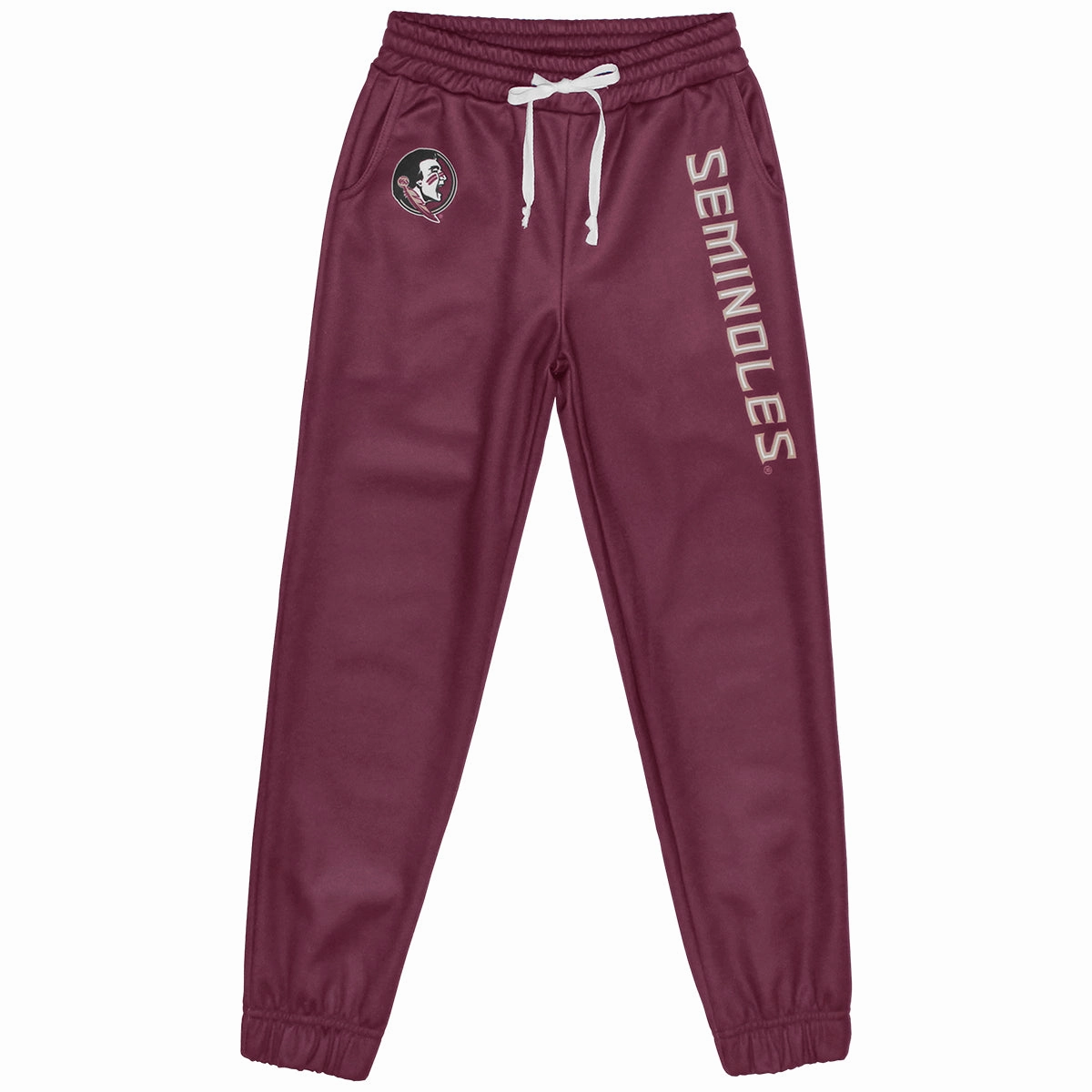 Microfiber texture Vive La Fete Kid's Seminole Logo/Seminoles Fleece Jogger Pant - Garnet