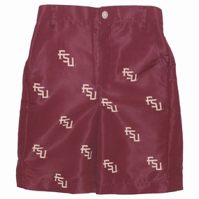 Halloween Sports Apparel Vive La Fete Toddler/Youth Boys Stacked FSU Shorts - Garnet