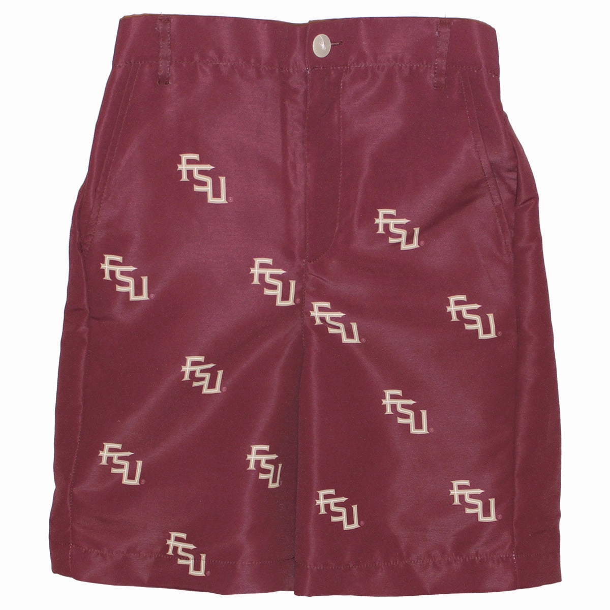 Fashionable Look UltraSoftBrushedInterior Vive La Fete Toddler/Youth Boys Stacked FSU Shorts - Garnet