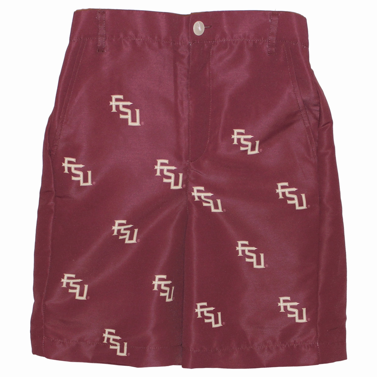Fresh Style Outdoor Leisure Look Vive La Fete Toddler/Youth Boys Stacked FSU Shorts - Garnet