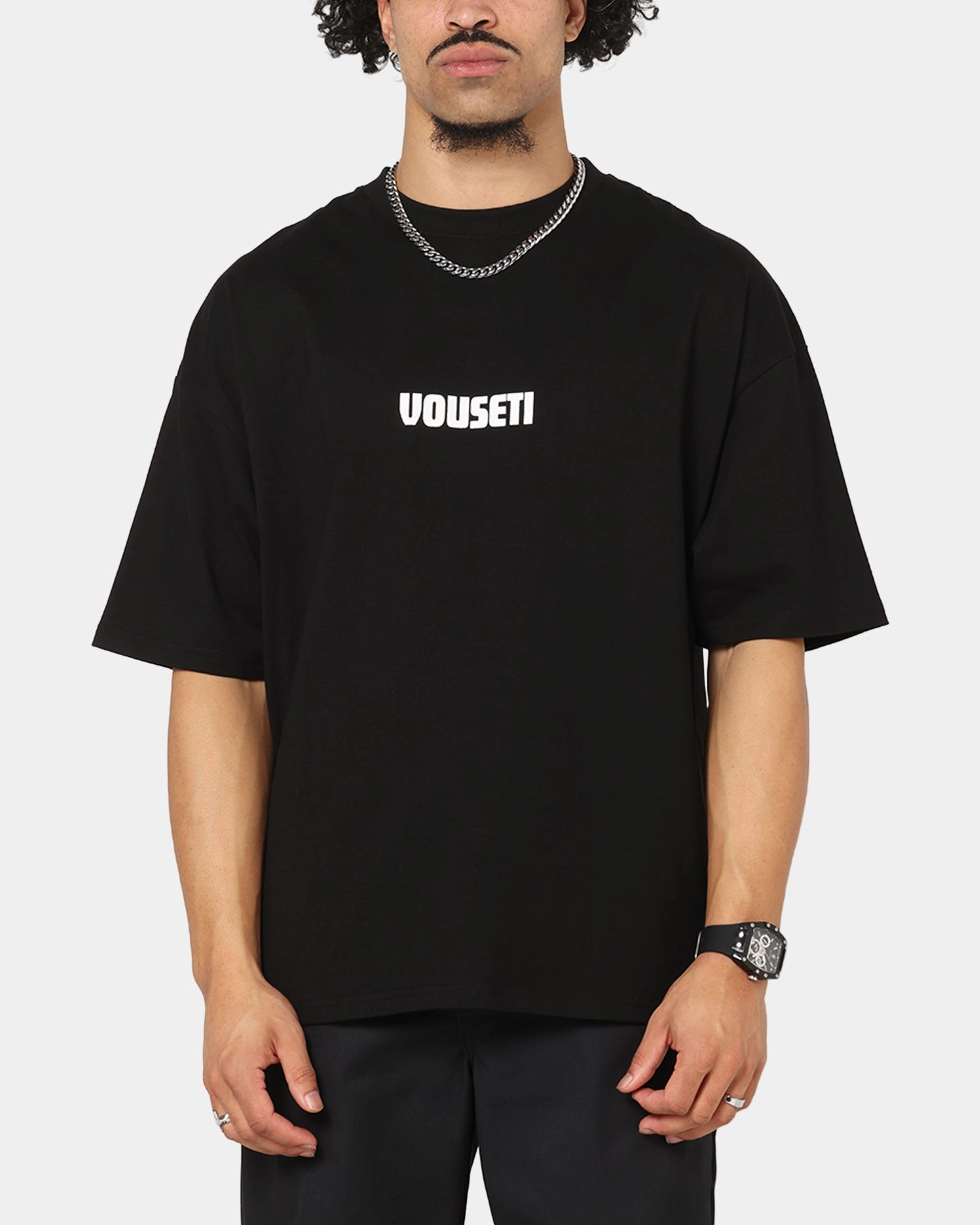 Athletic Fit Vouseti Future Is Now T-Shirt Black