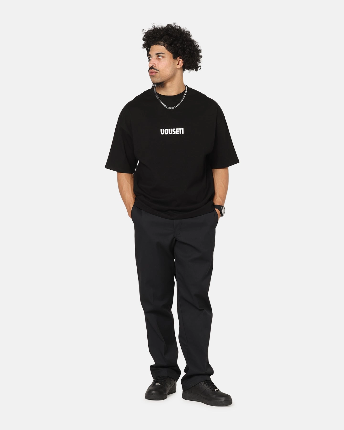 Low Impact Dye Indoor clothing Vouseti Future Is Now T-Shirt Black