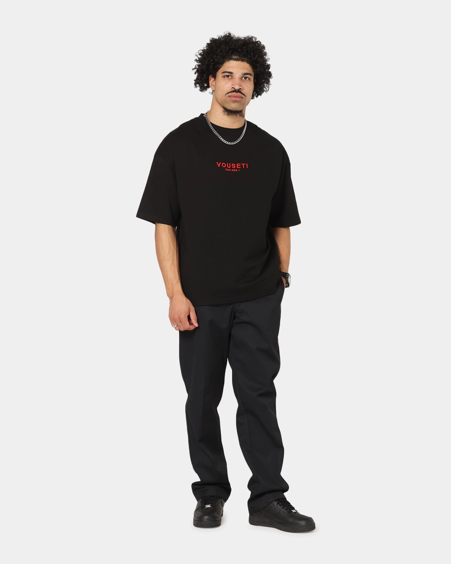 Vouseti Vouseti OG T-Shirt Black Comfy Vibes Snug fit