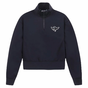 Eco Friendly Production WAAC Half Zip-Up Golf Sweatshirt Dark Navy - FW24 Women