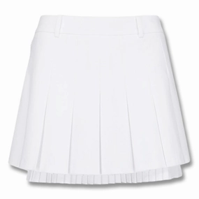 light feel Daily Favorite WAAC Layering Pleats Golf Skort White - FW24 Women