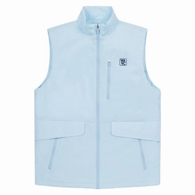 WAAC Thin Padding Golf Vest Light Blue - FW24 Men Arctic - proof