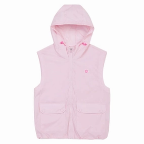 WAAC Zip-Up Hoodie Golf Vest Light Pink - SP25 Women High End Look Abrasion Resistant Finish