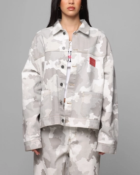 Winter Outer Layer Loiter Prestige Denim Jacket Snow Camo
