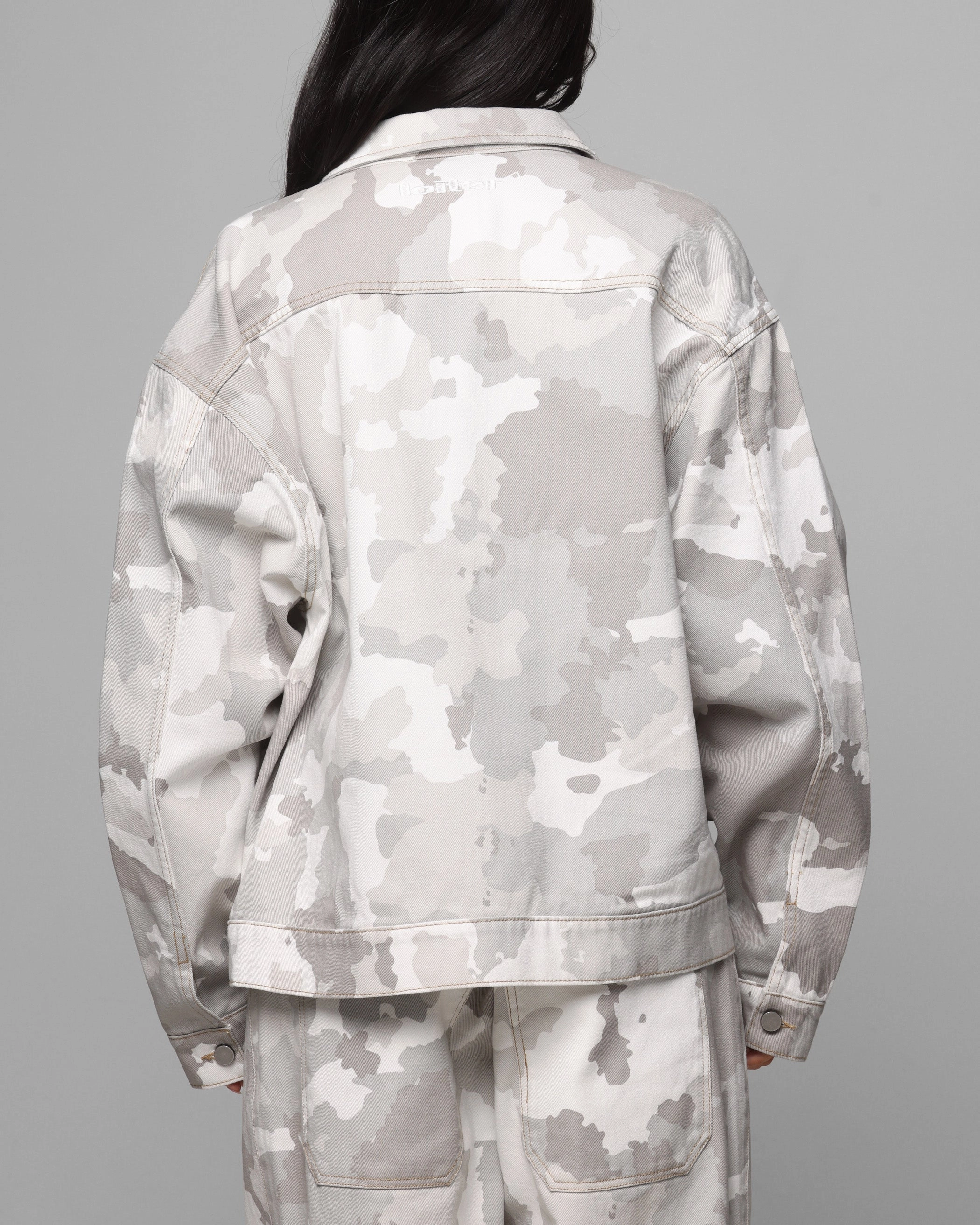 Loiter Prestige Denim Jacket Snow Camo Celebrate