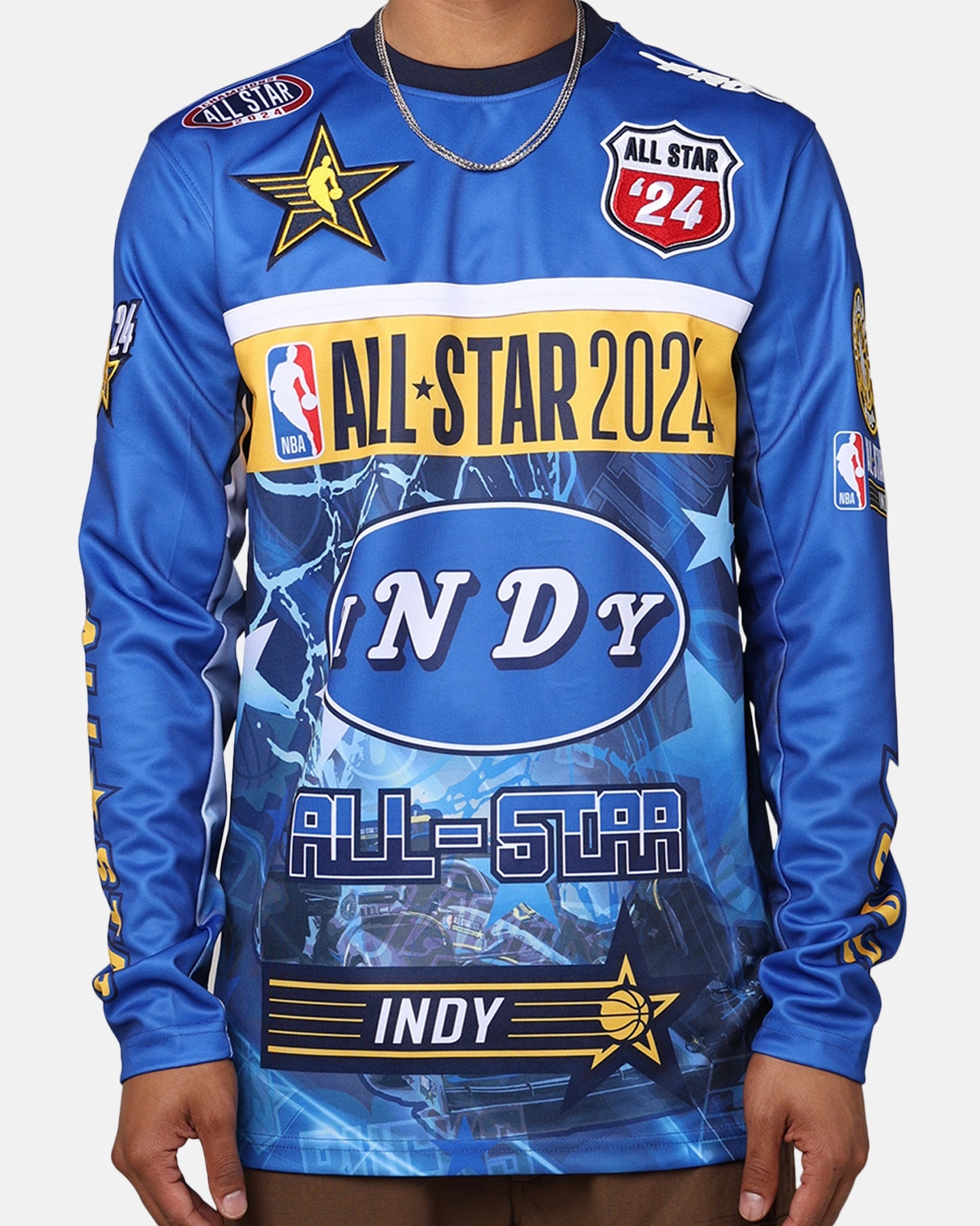 suitable for volunteer work Pro Standard NBA All Star Game 2024 Long Sleeve T-Shirt Midnight Navy/Royal