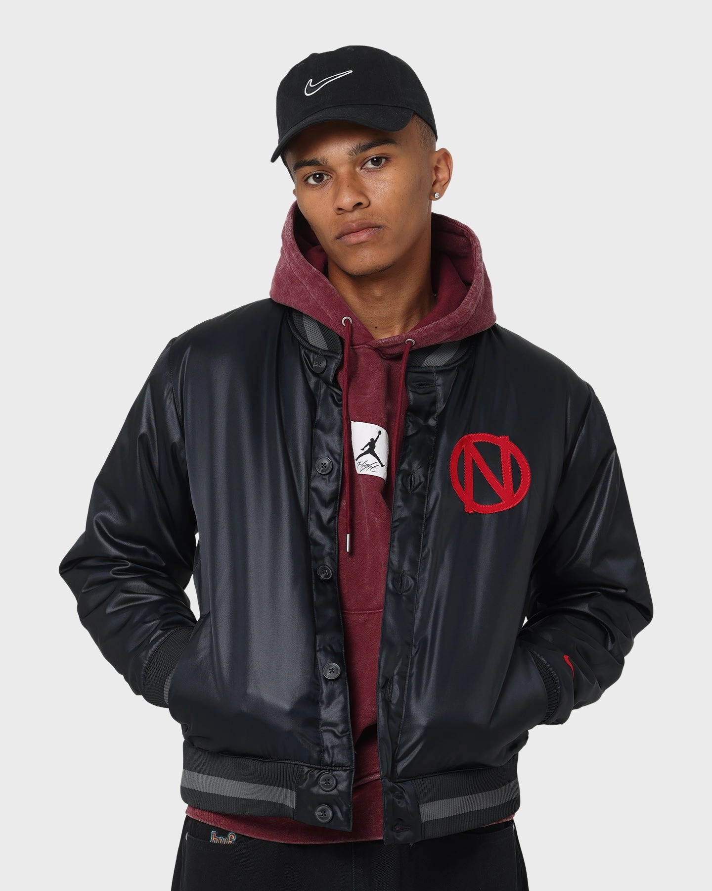 Daily Wear windproof lining Nike Premium Jacket Off Noir